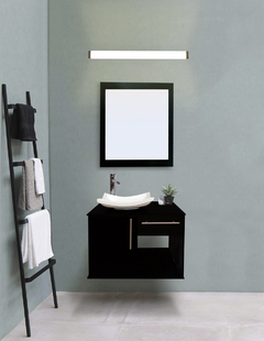 Imagen de Gabinete Para Baño Con Lavabo AGATHA Con Lampara Y Espejo