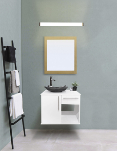 Imagen de Gabinete Para Baño Con Lavabo AGATHA Con Lampara Y Espejo