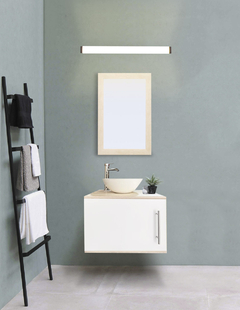Gabinete De Baño Para Lavabo AGNES Con Lampara Y Espejo - tienda en línea