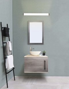 Gabinete De Baño Para Lavabo AGNES Con Lampara Y Espejo - Decomobil