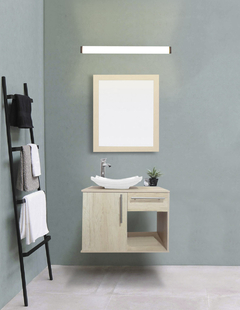 Gabinete Para Baño Con Lavabo AGATHA Con Lampara Y Espejo