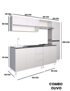 Cocina Integral OLIVO Con Parrilla Premium Minimalista - tienda en línea