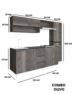 Cocina Integral OLIVO Con Parrilla Premium Minimalista - comprar en línea