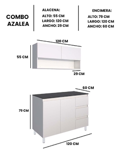 Imagen de Cocina Integral AZALEA Con Alacena Superior E Inferior