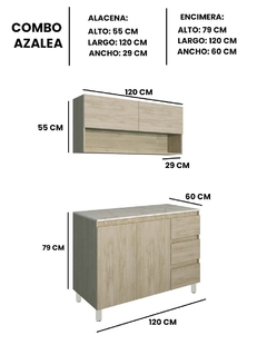 Imagen de Cocina Integral AZALEA Con Alacena Superior E Inferior
