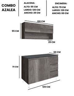 Imagen de Cocina Integral AZALEA Con Alacena Superior E Inferior