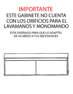 Gabinete De Baño ANTON Sin Lavamanos Minimalista 120 Cm - comprar en línea