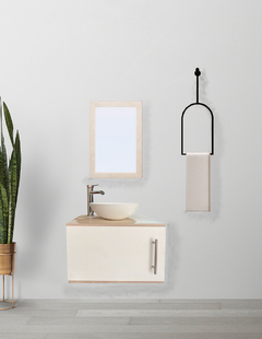 Gabinete para Baño con Ovalin Y Espejo Decorativo ZÚRICH