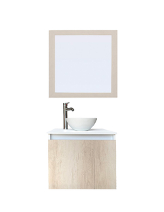 Gabinete Para Baño Con Ovalin Y Espejo Decorativo DELÉMONT