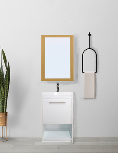 Gabinete Para Baño Con Espejo Decorativo PATTANI - tienda en línea
