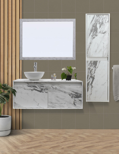 Gabinete De Baño Con Lavamanos Y Espejo Decorativo NYON - tienda en línea