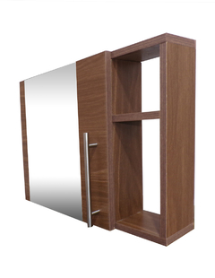 Imagen de Gabinete Para Baño LUCERYS Con Lavamanos Gris Y Monomando + Botiquin