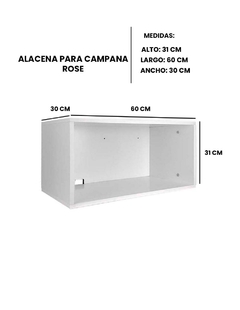 Alacena Alta Sobrecampana ROSE Para Cocina Integra en internet