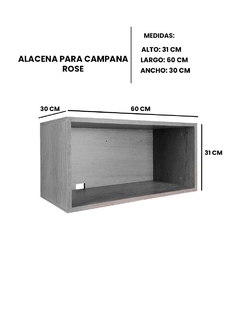 Alacena Alta Sobrecampana ROSE Para Cocina Integra - comprar en línea