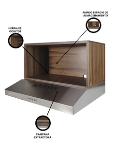 Campana Extractora De Cocina TULIPAN Con Alacena - Decomobil