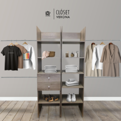Imagen de Closet Verona 2 Cajoneras Premium Ajustable
