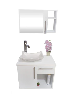 Gabinete Para Baño LUCERYS Con Lavamanos Y Monomando + Botiquin