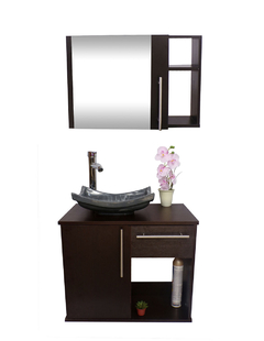 Gabinete Para Baño LUCERYS Con Lavamanos Gris Y Monomando + Botiquin en internet