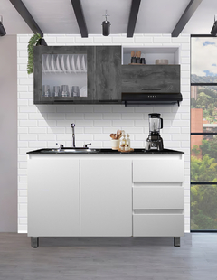 Cocina Integral Completa Premium CLAVEL Con Tarja