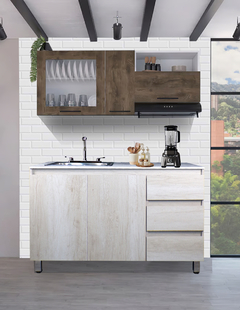 Cocina Integral Completa Premium CLAVEL Con Tarja - comprar en línea