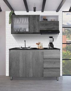 Cocina Integral Completa Premium CLAVEL Con Tarja - tienda en línea