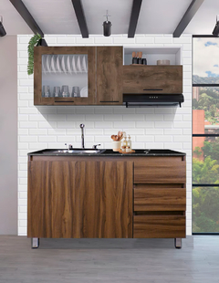 Cocina Integral Completa Premium CLAVEL Con Tarja - Decomobil