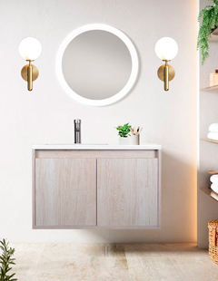 Gabinete De Baño RODRIGO Con Lavabo Y Llave Minimalista. en internet
