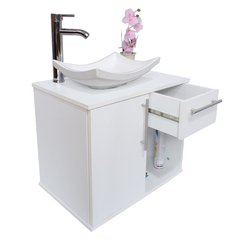 Imagen de Gabinete Para Baño Con Lavamanos Y Monomando MILORI Con Puerta Y Cajón