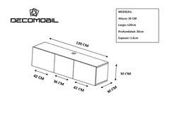 Repisa flotante para Tv Vicenza - Decomobil