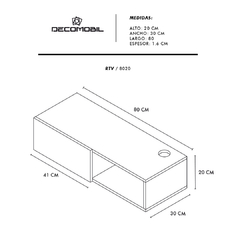 Imagen de Repisa Flotante para Tv Mini
