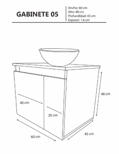 Mueble Gabinete para Baño con Lavamanos Y Monomando Ocean en internet