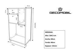 Gabinete multiusos Bertolini - Decomobil