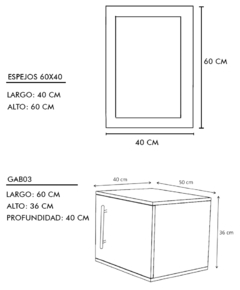 Gabinete para Baño con Ovalin Y Espejo Decorativo ZÚRICH en internet