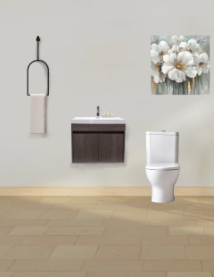 Gabinete Flotante Para Baño Mariam Con Lavabo Y Monomando - Decomobil