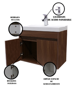 Gabinete Flotante Para Baño Mariam Con Lavabo Y Monomando en internet
