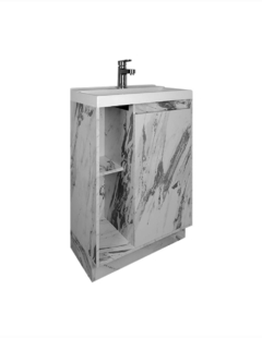 Mueble Gabinete Para Baño LUCCA Con Lavabo Minimalista - Decomobil