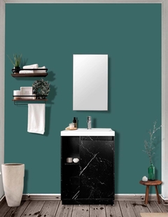 Imagen de Mueble Gabinete Para Baño LUCCA Con Lavabo Minimalista