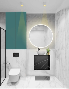 Gabinete Para Baño AARON Minimalista Sin Ovalin Ni Llave - Decomobil