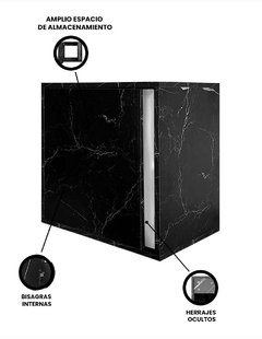Imagen de Gabinete Para Baño AARON Minimalista Sin Ovalin Ni Llave