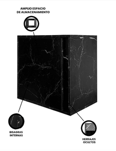 Gabinete Para Baño AARON Minimalista Sin Ovalin Ni Llave - Decomobil