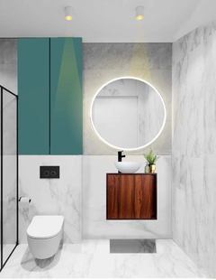 Gabinete Para Baño MIA Con Ovalin Y Llave Minimalista en internet