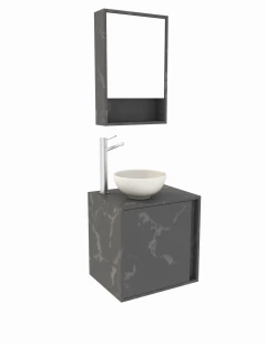 Combo Gabinete De Baño CAIRO Y Botiquín Con Espejo - Decomobil