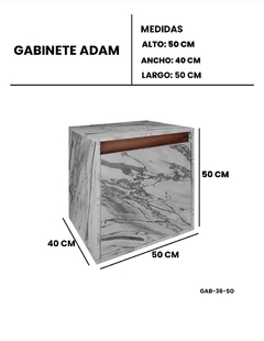 Gabinete De Baño ADAM Minimalista Sin Ovalin Ni Llave - tienda en línea