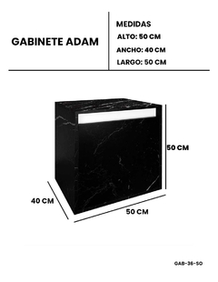 Gabinete De Baño ADAM Minimalista Sin Ovalin Ni Llave - tienda en línea