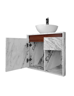 Gabinete De Baño Con Lavabo CLAIRE Con Ovalin Minimalista - tienda en línea