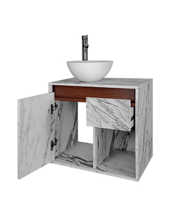 Gabinete De Baño Con Lavabo CLAIRE Con Ovalin Minimalista