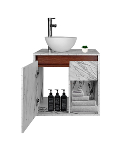 Gabinete De Baño Con Lavabo CLAIRE Con Ovalin Minimalista en internet