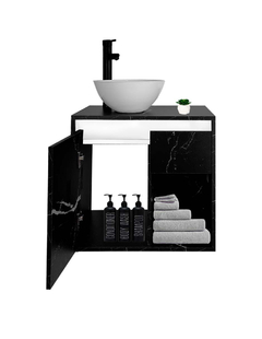 Gabinete De Baño Con Lavabo CLAIRE Con Ovalin Minimalista - tienda en línea