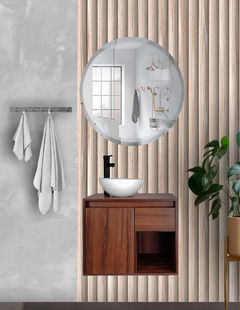 Gabinete De Baño Con Lavabo CLAIRE Con Ovalin Minimalista - Decomobil