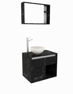 Imagen de Combo Gabinete De Baño MÓNACO Y Botiquín Con Espejo